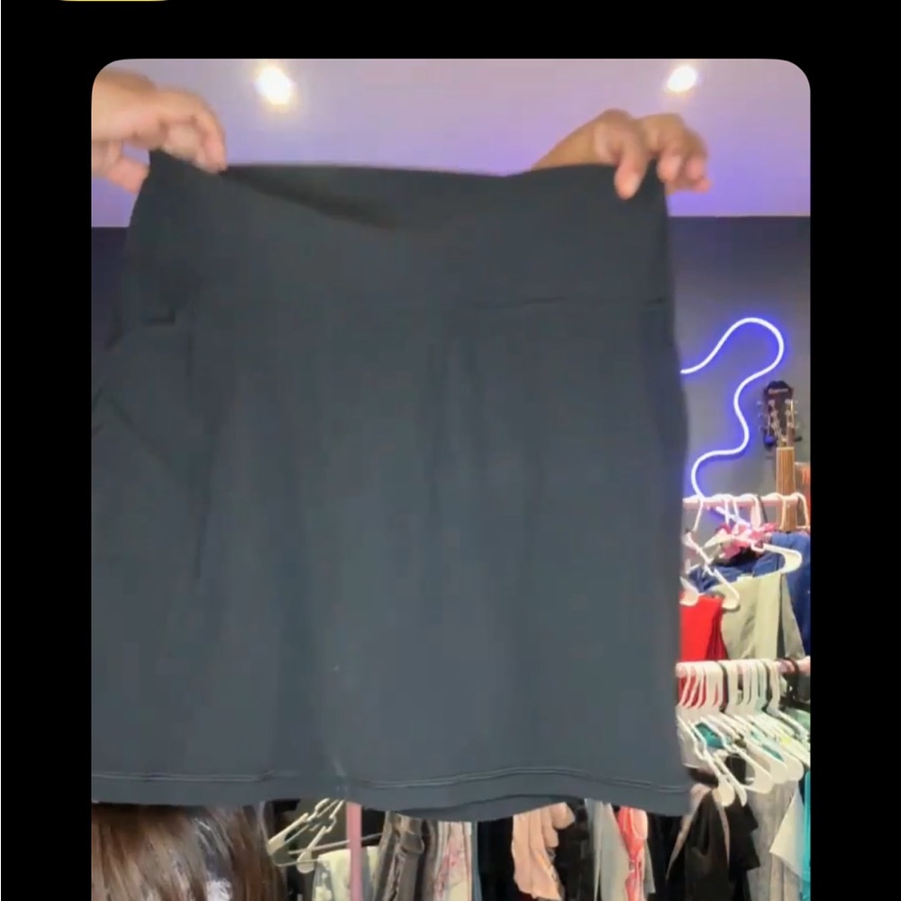 Athleta Black Skort with Pockets Medium